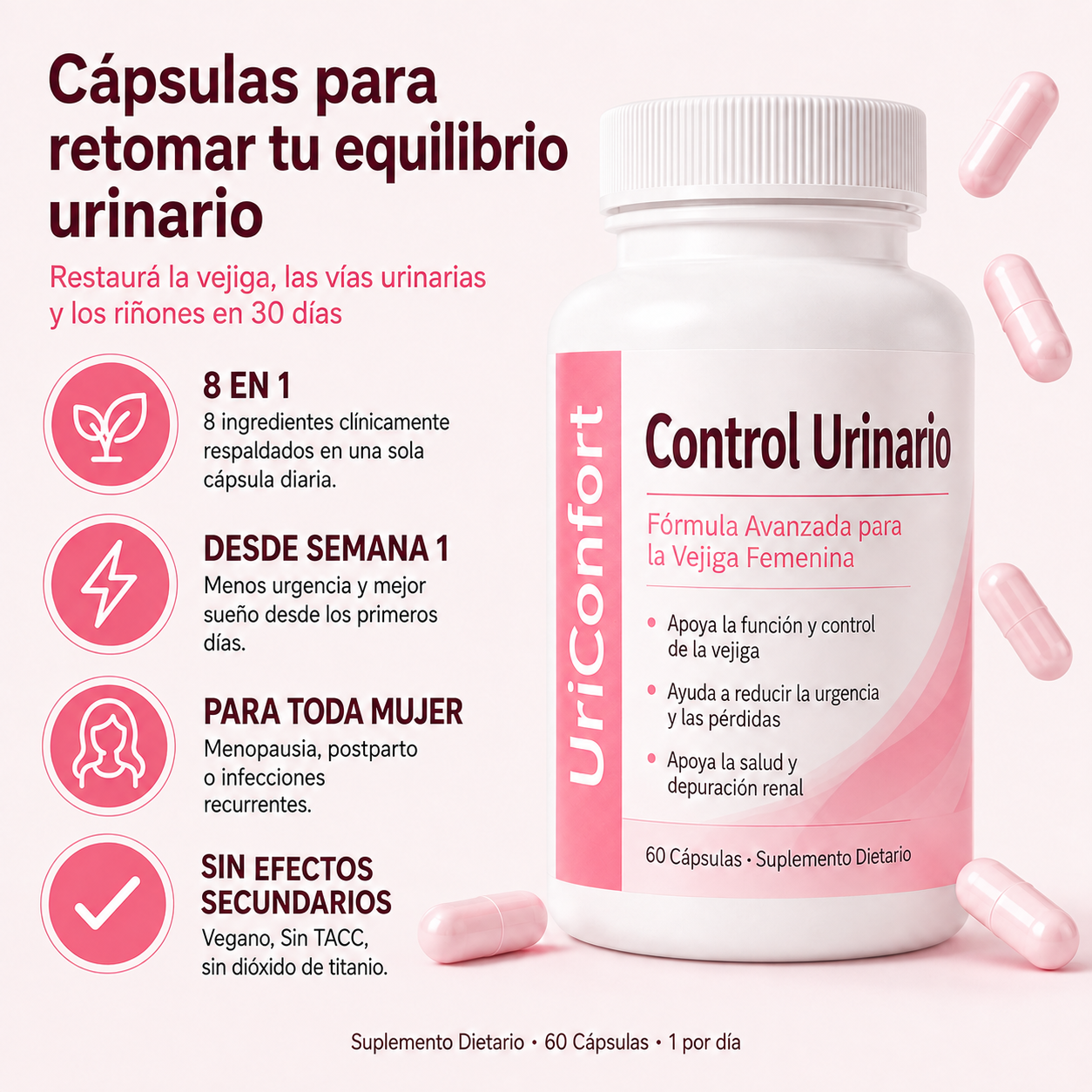 UriConfort® — Recuperá el control de tu vejiga